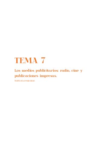 Tema Teoria De La Publicidad Pdf