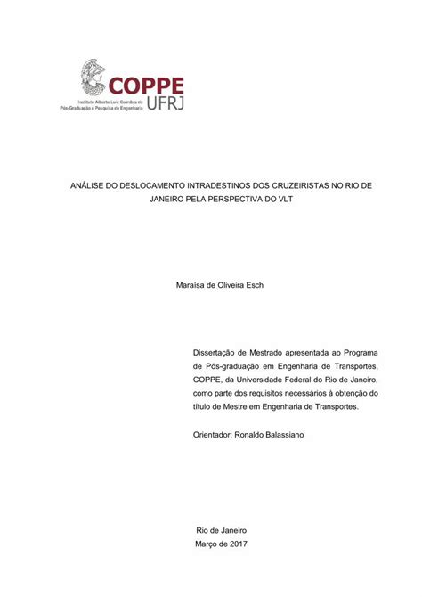 PDF ANÁLISE DO DESLOCAMENTO INTRADESTINOS DOS se a implantação do