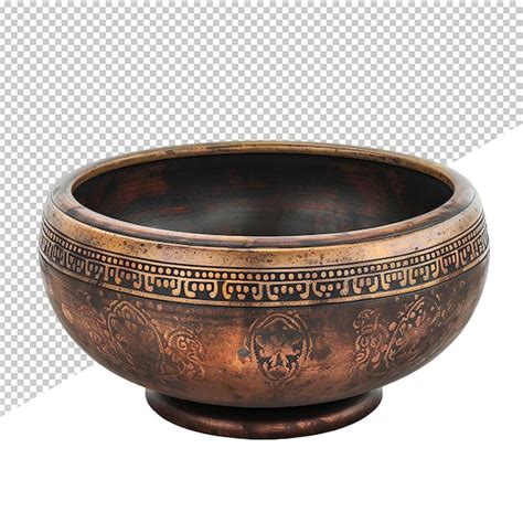 Premium PSD A Brown And Black Bowl With The Word Ancient On It