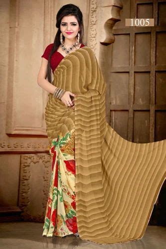 Chiffon Formal Wear Exclusive Weightless Printed Saree 6 M With