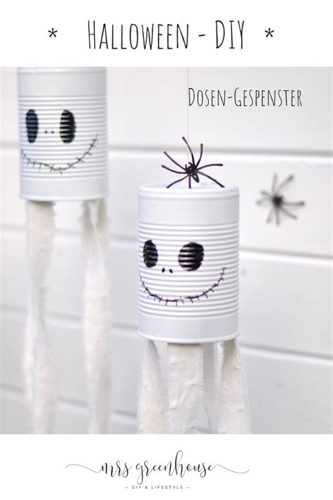 Aufhangen DiY Dosengespenster Einfaches Halloween Zum DIY