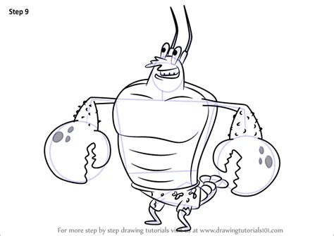 How To Draw Larry The Lobster From Spongebob Squarepants Spongebob