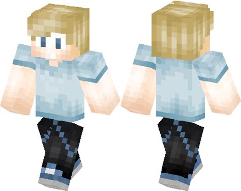 Download Transparent Cool Blond Hair Boy - Minecraft Blond Boy Skin ...