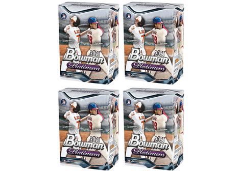 2021 Bowman Platinum Baseball Blaster Box 4x Lot 2021 Us