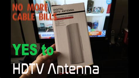 Digital Hdtv Antenna Unboxing And Setup Hdtvantenna Youtube