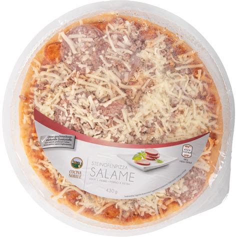 ROKSH Schnelle Küche CUCINE NOBILE Steinofenpizza Salame 430g