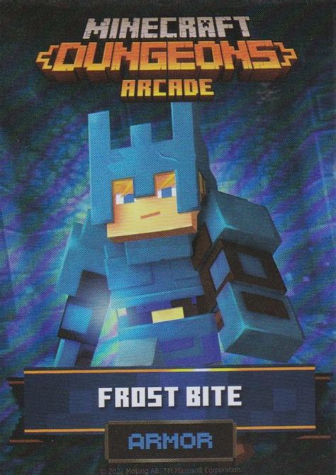 Minecraft Dungeons Arcade Series 2 Card 39 Armor Frost Bite Foil