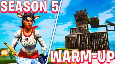 Season 5 Warm Up Map Aim Edits Builds Fortnite Creative Youtube