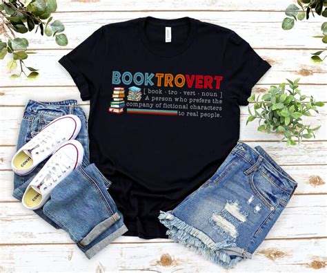 Booktrovert Definition Librarian Library Retro Book Lovers Bookworms Nl 0403 Buy T Shirt Designs