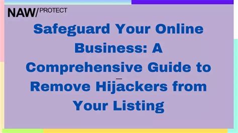 Ppt Safeguard Your Online Business A Comprehensive Guide To Remove