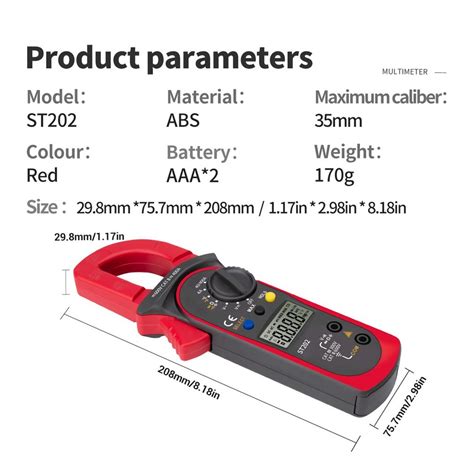 Aneng St Digitale Multimeter Weerstand Ohm Tran Grandado