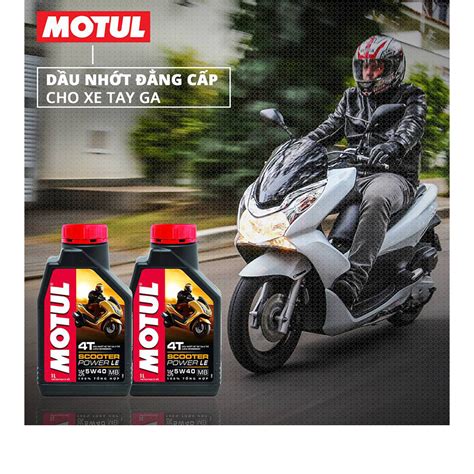 Nhớt Xe Tay Ga Motul Scooter Power Le 4t 5w40 20x1l Vn 1L Dầu nhớt