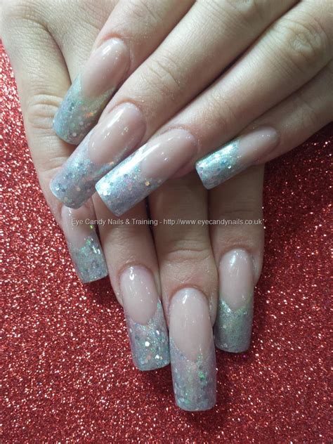 Blue Long Nails With Glitter If You Love Blue And Glitz Youll