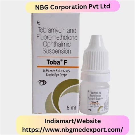 Tobramycin And Fluorometholone Ophthalmic Suspension 5 Ml At Rs 163