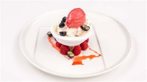 Triple Berry Pavlova With Raspberry Sorbet Kitchen Alchemy