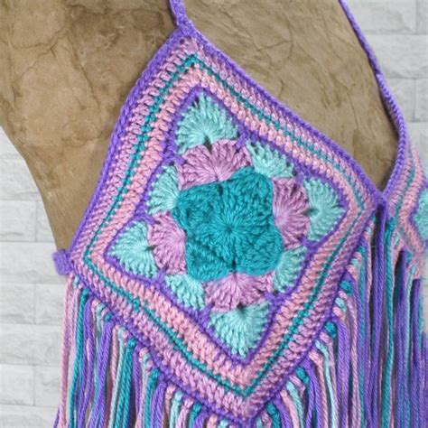 Hand Crafted Tops Hand Crafted Cropped Top Crochet Bralette Bikini
