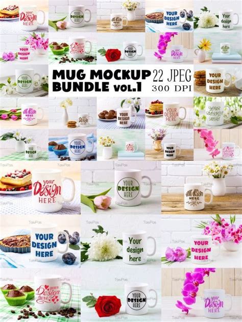 Coffee Mug Mockup Bundle Vol Graphic By Tasipas Creative Fabrica