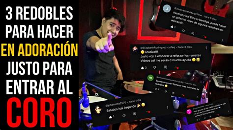 3 Redobles Para Hacer En Adoración Justo Para Caer Al Coro YouTube