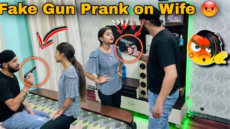 Fake Gun Prank On Wife Epic Reaction Prank Gone Wrongrpvlogsandpranks Nikitavlogs7406