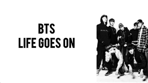 Bts 방탄소년단 Life Goes On Lyrics Vidio Youtube