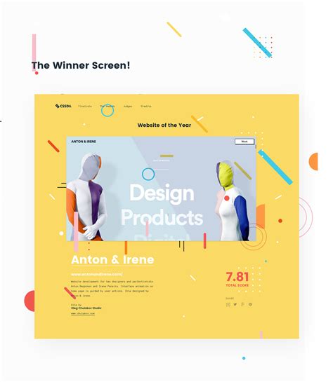 Css Design Awards Woty On Behance