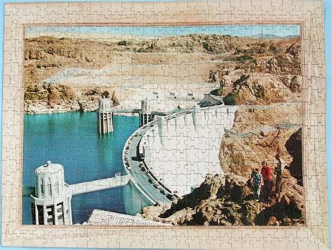 Vintage Hoover Dam Jigsaw Puzzle 600 Pieces
