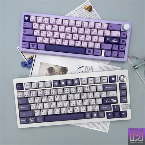 Local Stock Gmk Frost Witch Keycap Pbt Dye Sub Cherry Xda Purple Re