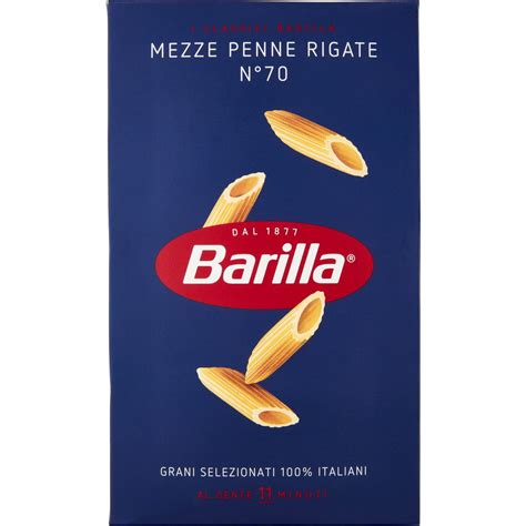 Penne Mezze Rigate N 70 BARILLA 500 G Coop Shop