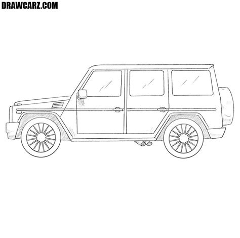 How To Draw A Mercedes Benz G Class