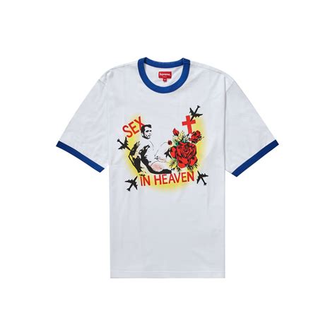 Supreme Sex In Heaven Ringer Tee Whitesupreme Sex In Heaven Ringer Tee White Ofour