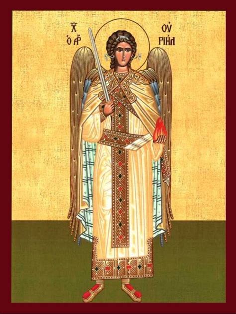 Archangel Uriel Orthodox Catholic Byzantine Christian Etsy