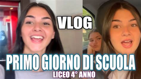 PRIMO GIORNO DI SCUOLA VLOG QUARTO ANNO LICEO MARGHE BACK TO