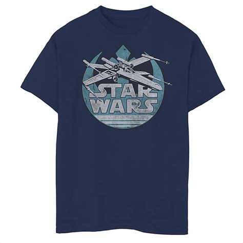 Boys 8 20 Star Wars X Wing With Rebel Symbol Graphic Tee