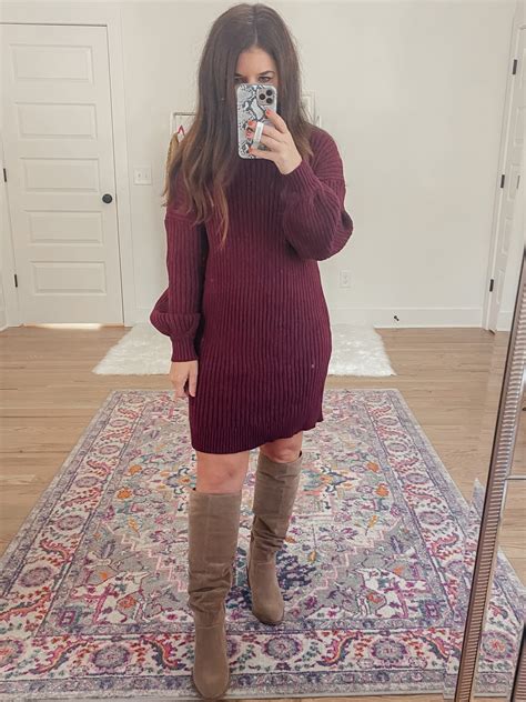 4 Easy Ways To Style A Sweater Dress Addicted To 2 Day Shipping