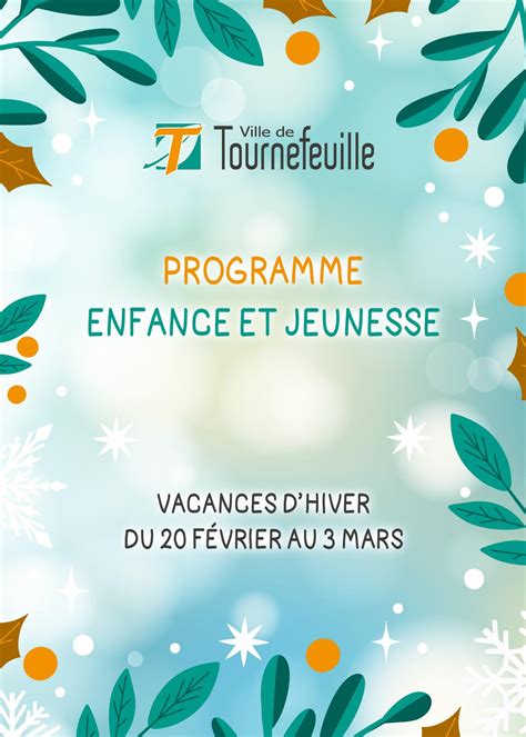 Calaméo Programme Enfance Jeunesse des vacances d hiver 2023