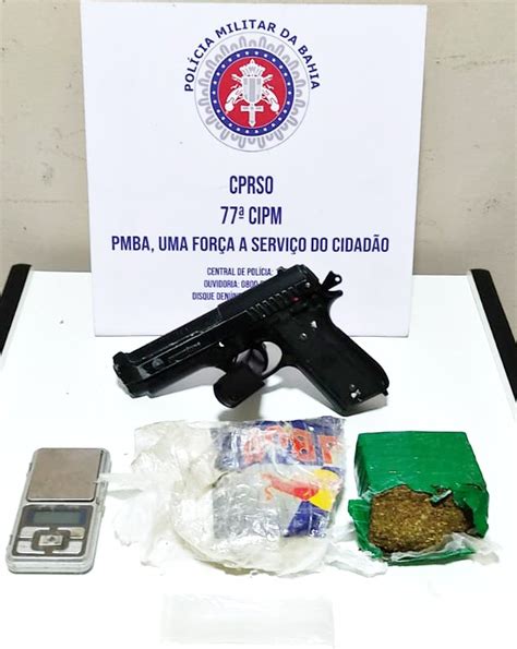 Suposto Autor De Roubos De Moto Foi Preso Droga E Simulacro De Arma