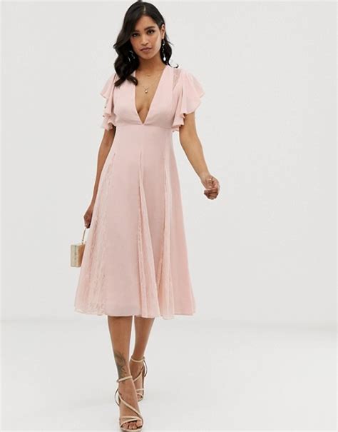 Blush Pink Midi Dress Uk Atelier Yuwa Ciao Jp