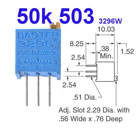 Vr Kohm W Trimpot Variable Resistor