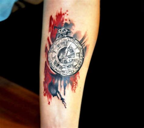 Pocket Watch Tattoo By Dmitriy Gorbunov Photo 19471