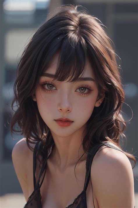 Some Girl With Seductive Eyes Created With Seaart Ai