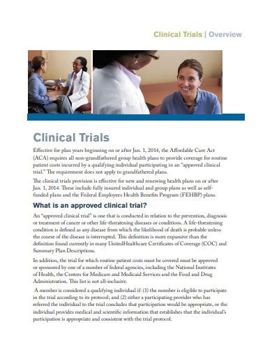 FREE 10 Clinical Trial Samples In PDF MS Word