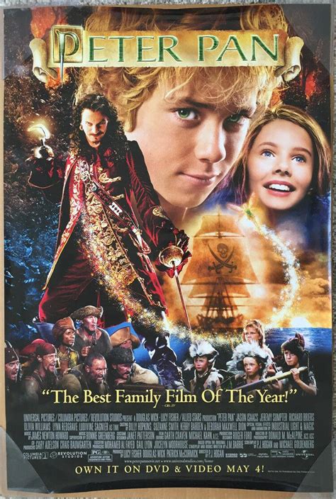 Peter Pan Dvd Movie Poster Sided Original X Jason Isaacs Lynn