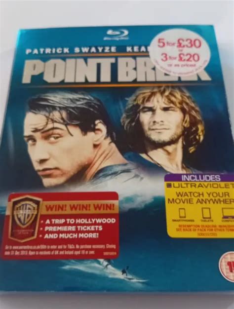 POINT BREAK BLU RAY Patrick Swayze Keanu Reeves NEW 12 99 PicClick UK