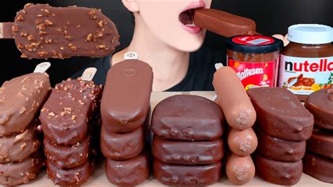 Asmr Maltesers Magnum Chocolate Ice Cream Dessert Mukbang 먹방 モッパン 咀嚼音