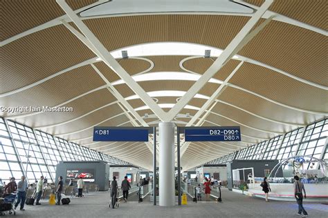 Interior Of Terminal 2 At Pudong International Airport In Shanghai