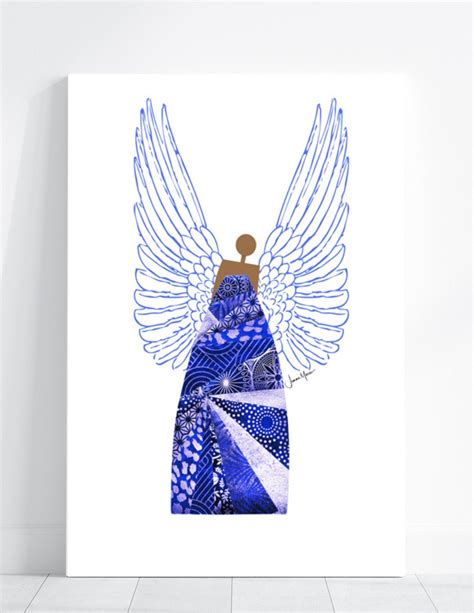 Black Religious Art, Modern Christian Art, Spiritual Art, Spiritual Wall Art, Angel Art Print ...