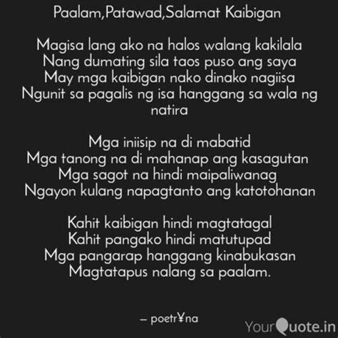 Salamat Kaibigan Quotes Tagalog