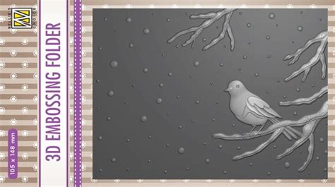 Nellie Snellen D Embossing Folder Bird On Branch Ef D Nellie