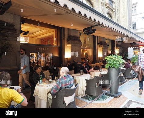 Savini Restaurant Galleria Vittorio Emanuele Ii Gallery Duomo Square