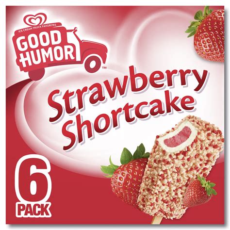 Good Humor Frozen Dairy Dessert Bar Strawberry Shortcake 3 0 Oz 6 Bars